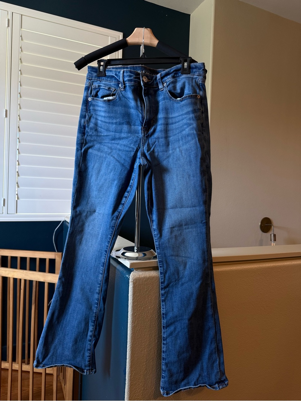 American Eagle Outfitters Dark Blue Flare Jeans